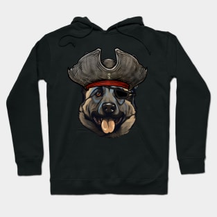 Funny Pirate Norwegian Elkhound Dog Hoodie